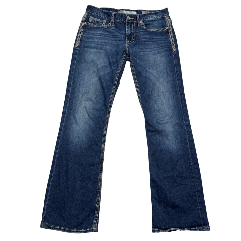 BKE Aiden Jeans Mens 30x30 Blue Straight Leg Dark Wash Stretch ABM21093